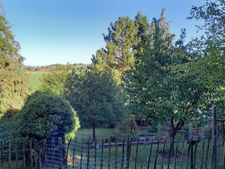 Blick aus der Wohnung Ferienwohnung Lautertalblick