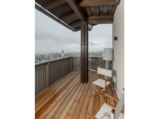 Schlafzimmer 3 Terasse mit Blick auf den Dachstein