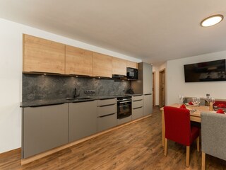 Voll ausgestattete Küche