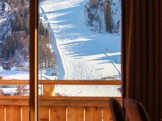 Blick auf den Zielhang der Planai