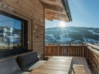 Balkonmöbel mit Wärmestrahler