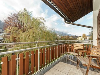 Balkon mit Blick auf den Planai Zielhang