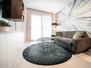 Wohnzimmer mit direktem Balkonzugang