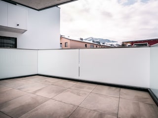 Balkon mit Ausblick auf Rohrmoos