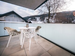 Direkte Sicht auf die Planai Talabfahrt