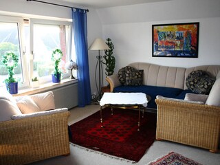 Die Ferienwohnung in Lübeck - Blick in das Wohnzimmer