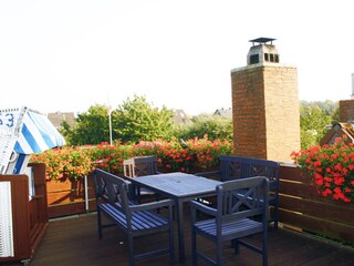 Die Ferienwohnung in Lübeck - Blick auf die Terrasse