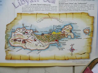 Karte von der Insel Chrissi - vor Ierapetra