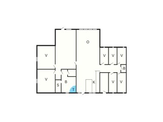 Casa de vacaciones Fjellerup Strand Plano de planta 2