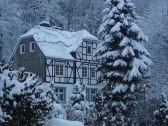 Haus am Anger in the winter.