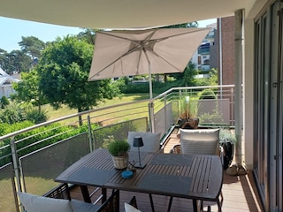 überdachter Balkon