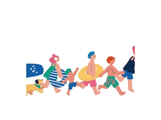 Ab an den Strand