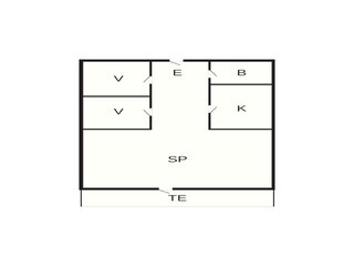 Casa de vacaciones Nørlev Strand Plano de planta 42
