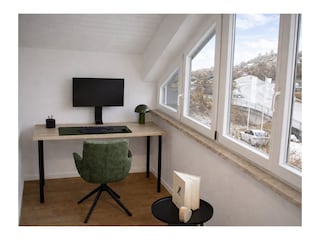 Arbeitsplatz in der Loggia