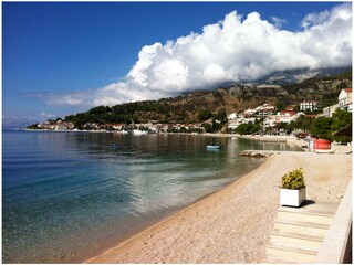 Der Strand in Podgora