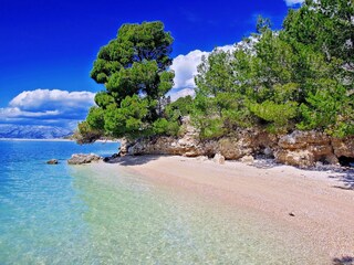 Der Strand in Makarska