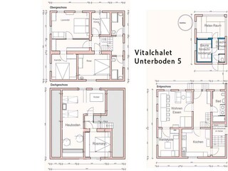 Grundriss Chalet Unterboden 5