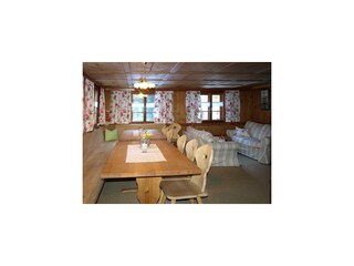 Stube als Wohn- und Esszimmer