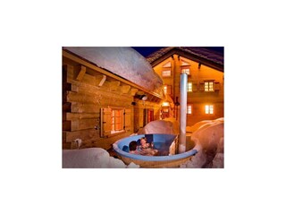 Badebottich und Chalet Unterboden 5 mit Saunahaus