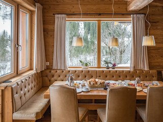 Esstisch im Vitalchalet Edelweiss