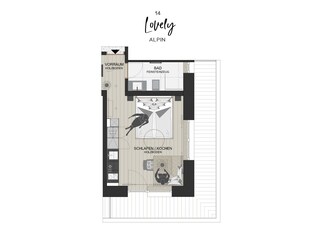 Grundriss Lovely Alpin 14