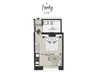 Grundriss Lovely Alpin 15