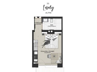 Grundriss Lovely Alpin 25