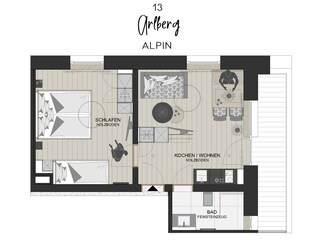 Grundriss Arlberg Alpin