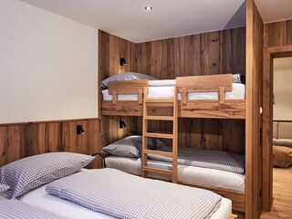 Schlafzimmer im Apartment Auszeit