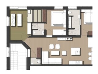 Grundriss Apartment Auszeit