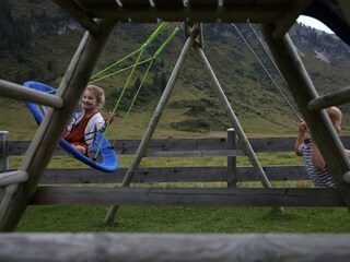 Schaukel mitten im Grünen