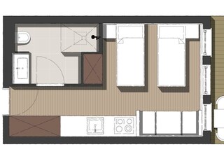 Grundriss Studio Bergfreund