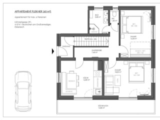 Grundriss Appartement Pleikner Tauernluft
