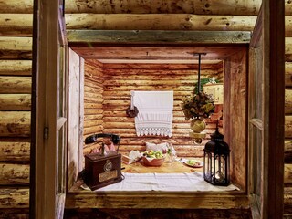 Obstecke im Wellnessbereich