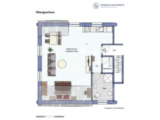 Apartamento de vacaciones Dornumergrode Plano de planta 21