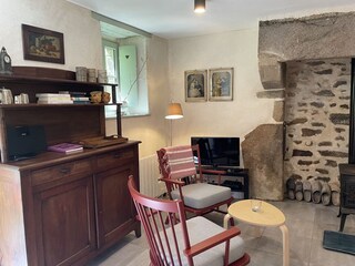 Salon Ecke mit bretonischem Buffet