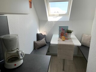 Essbereich in der Küche im 2. OG.