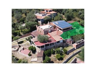 Bild von oben - Ferienwohnung Janine grün markiert