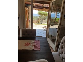 Essplatz mit Meerblick