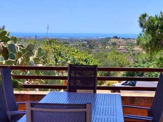 Meer-Fernblick von der Dachterrasse