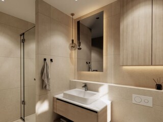 zweites Badezimmer im EG - Animation © Imbusch Einricht