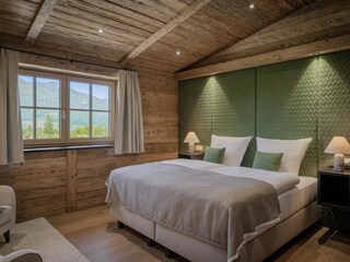Seeblick Schlafzimmer Wolfgangsee Chalet