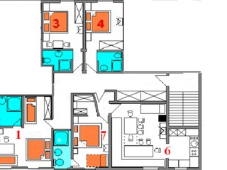 Appartamento per vacanze Schröcken Pianta del piano 15