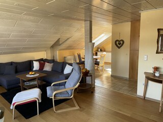 Wohnzimmer mit Schlafcouch