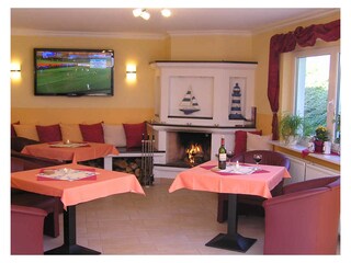 Kaminzimmernutzung in der Pension Kleine Insel®