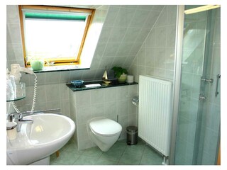 Bad im Dachgeschoss-Appartement