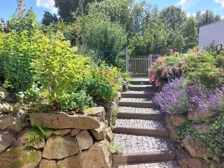 Treppe zum Garten