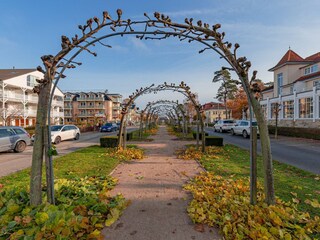 Strandstraße im Ostseebad Baabe