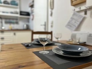 Küche mit Essbereich