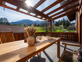 Aussicht Terrasse Jagastubn